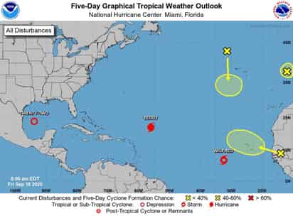 La tormenta tropical 'Wilfred' se forma en el este del Atlántico, utilizando el último de los nombres tradicionales para sistemas de tormenta durante una temporada de huracanes sin precedentes en el Atlántico. (ESPECIAL) 