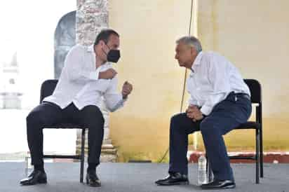 Frente a la salida de 10 gobernadores de la Conferencia Nacional de Gobernadores (Conago), Cuauhtémoc Blanco, gobernador de Morelos, reiteró este domingo su apoyo 'absoluto e incondicional' al gobierno del presidente Andrés Manuel López Obrador. (ARCHIVO)