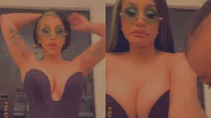 Cardi B fue sorprendida por su hija cuando grababa un video de alta carga sensual. (ESPECIAL) 