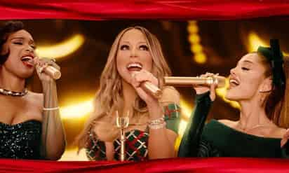 Grandes voces. Mariah Carey, Ariana Grande y Jennifer Hudsun lanzan una nueva versión del clásico de Navidad Oh Santa.