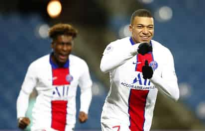 Kylian Mbappé marcó un gol en la victoria 3-1 de PSG sobre Montpellier.