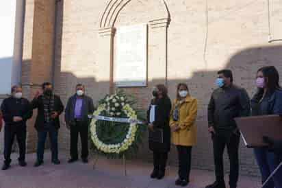 Este domingo por la mañana autoridades municipales de Matamoros tomaron parte en la conmemoración del 155 aniversario luctuoso por el fusilamiento del maestro Cristóbal Díaz Figueroa, ocurrido a manos de los soldados franceses el 10 de enero de 1866 durante el episodio histórico de la invasión encabezada por Francia en el siglo XIX. (MARY VÁZQUEZ)