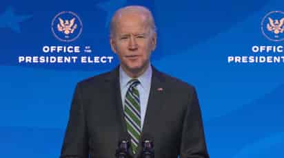 No va a ser la entrada triunfal que Joe Biden pudo haber soñado. El presidente electo arribó a la capital de Estados Unidos el martes, listo para asumir el poder en momentos en que la nación sufre los estragos de la pandemia, un desempleo disparado y con grandes preocupaciones sobre más actos de violencia. (ARCHIVO)