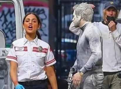 Este jueves el medio estadounidense compartió mediante sus diferentes plataformas las nuevas imágenes del rodaje de Ambulance, película a cargo de Marchael Bay con la mexicana Eiza González como protagonista.  (Especial) 