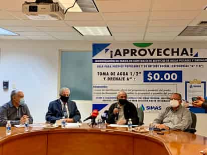 El día de ayer, el Simas Torreón presentó el programa de contratos sin costo para usuarios domésticos.
