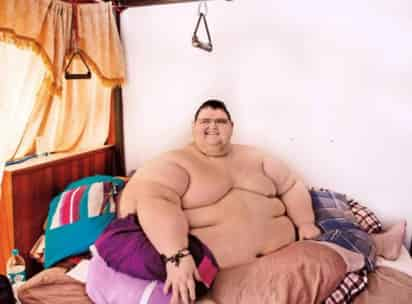 El mexicano Juan Pedro Franco, conocido por haber sido el hombre más obeso del mundo, superó la COVID-19 y se alista para perder los últimos 19 kilos que lo separan de iniciar con el proceso de reconstrucción de su cuerpo. (Especial) 