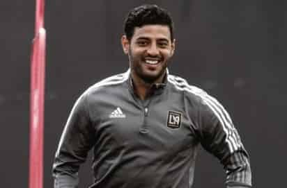 El mexicano Carlos Vela durante el primer entrenamiento del LAFC, de cara a la siguiente temporada de la Major League Soccer. (CORTESÍA LAFC)