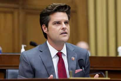  El congresista republicano por Florida (EUA) Matt Gaetz, cercano al expresidente Donald Trump, dijo este martes que en las últimas semanas él y su familia han sido víctimas de una organización criminal que ha tratado de cobrarle 25 millones de dólares por no 'manchar su nombre' con 'acusaciones falsas'. (ESPECIAL)