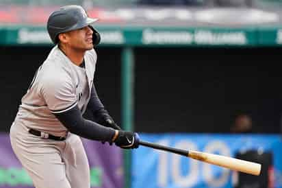 Gleyber Torres pegó 3 imparables en una buena actuación a la ofensiva, luego de que se rumoró que Aaron Boone lo enviaría a la banca. (AP)