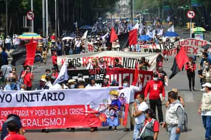 Este 1 de mayo de 2021, Día del Trabajo, marcado por la actual pandemia de COVID-19, no se notó el músculo del otrora poderoso sector obrero organizado en el país. (EL UNIVERSAL)