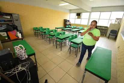 La escuela primaria Francisco Sarabia es una de las seis que regresarán hoy a actividades en Torreón luego de más de un año de no impartir clases de manera presencial debido a la pandemia del COVID-19.