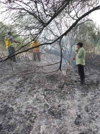 Las llamas del incendio registrado el pasado 19 de mayo pudieron ser sofocadas gracias al apoyo de particulares que acudieron con tractores de aspersores al lugar.