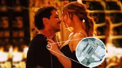 Aunque en un principio trascendió que el anillo que Christian Nodal entregó a Belinda tenía un costo cercano a los 60 millones de pesos mexicanos, según el programa de la ciudad de Los Ángeles, 'Chisme No Like', la joya tiene un precio menor. (ESPECIAL)