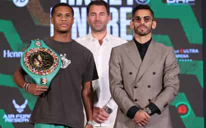 Tanto en la conferencia de prensa como en la ceremonia de pesaje, los púgiles se mostraron respeto de cara a su combate de hoy. (CORTESÍA WBC)