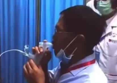 A través de un comunicado la farmacéutica CanSino Biologics dio a conocer que en China fue aprobada su vacuna anti COVID-19 inhalada. (Twitter)