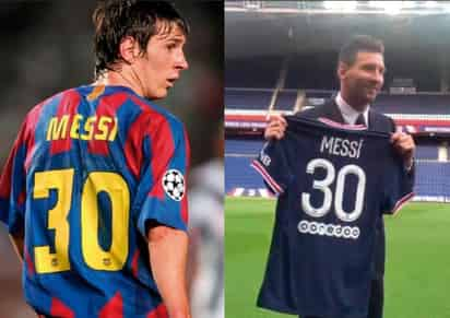 Al igual que lo hizo en el 2003 en su debut con el primer equipo del FC Barcelona, Lionel Messi portará el número 30 con el Paris Saint-Germain.