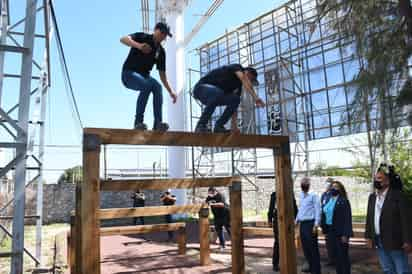 Ayer se inauguró la Pista de Obstáculos Policial de la Academia, la inversión fue de 470 mil pesos. (FERNANDO COMPEÁN)