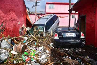 Ecatepec así quedó tras la fuerte lluvia del pasado lunes. (EFE)