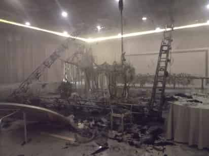 Se registra incendio durante la celebración de una boda en el ejido La Unión de Torreón. (EL SIGLO DE TORREÓN)