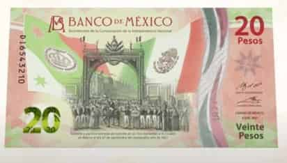 El nuevo billete de 20 pesos que se destaca por su novedosa composición monocromática, conmemora al Bicentenario de la Independencia (ESPECIAL) 