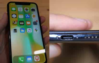 Un estudiante de robótica se dio a la tarea de convertir el conector Lightning de un iPhone X a un puerto USB-C (ESPECIAL) 