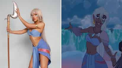 La cantante y rapera estadounidense, Doja Cat, celebró su cumpleaños número 26 publicando una serie de fotografías en las que aparece disfrazada del personaje de la princesa Kida de la película animada de Disney, Atlantis.
