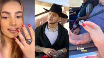 La Reina del Carnaval de Mazatlán 2020 le devolvió a Christian Nodal el anillo que tomó de su mano durante su concierto en el puerto. (ESPECIAL) 