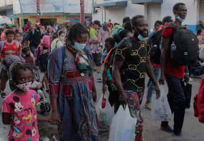 Esta caravana no incluyó a tantos migrantes haitianos. (EFE)