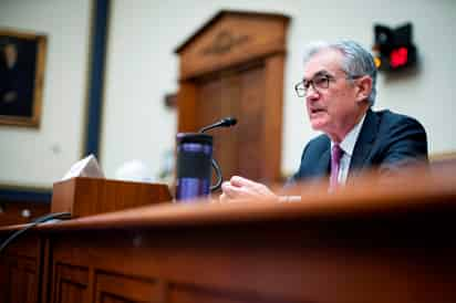 El presidente de la Reserva Federal (Fed), Jerome Powell, aseguró este miércoles que espera que la inflación comience 'a moderarse en el segundo o tercer trimestre de 2022' en EUA, y apuntó que el banco central puede ser 'paciente' sobre los tipos de interés. (ARCHIVO) 
