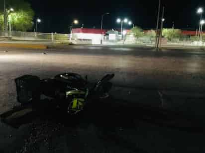 Luego de que el conductor de un auto compacto le quitara el derecho de paso. (EL SIGLO DE TORREÓN)