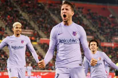 El Barcelona superó las numerosas bajas por contagios y lesiones para sumar tres puntos muy valiosos ante el Mallorca. (EFE)