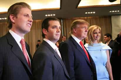 Se buscaría interrogar a los hijos de Trump para la investigación que se lleva a cabo por fraude. (ESPECIAL)