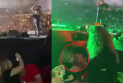 El video de la pareja en el concierto de Grupo Firme se difundió en redes sociales (CAPTURA) 