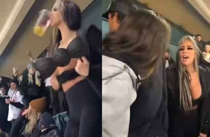 La pelea ocasionada por el 'topless' de la mujer se difundió más tarde en redes sociales (CAPTURA) 