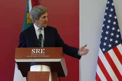 “Lo que queremos hacer es trabajar con México de una manera que fortalezca ... la capacidad del mercado de ser abierto y competitivo”, declaró Kerry en pronunciamientos iniciales al visitar Ciudad de México. (ARCHIVO) 