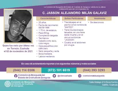 Se trata de Jasson Alejandro Milán Galaviz. (ESPECIAL)