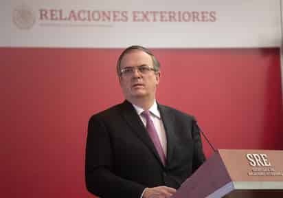 El canciller señaló que esta posición es una postura histórica de México y en eso 'no hay ambigüedad, es una línea histórica'. (ARCHIVO)