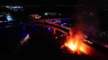 El choque de los trenes se registró la noche del jueves poco antes de las 22:00 horas frente al poblado de El Vergel; no se registraron pérdidas humanas, únicamente daños materiales.