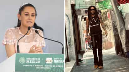 Claudia Sheinbaum le da la bienvenida a Lenny Kravitz en la CDMX