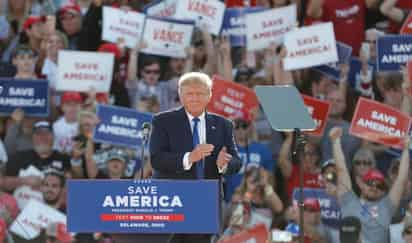 Trump tiene previsto un mitin nocturno en Greenwood (Nebraska) junto a Charles Herbster, que está empatado en las encuestas con otros dos aspirantes republicanos. (ARCHIVO)