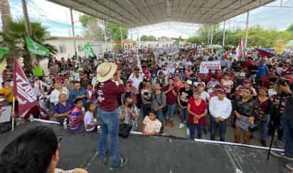 La candidata asegura que el campo se verá beneficiado con proyectos que detonen su economía. (CORTESÍA)