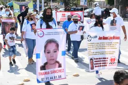 Las madres que marcharon ayer señalaron que no hay avances en las carpetas de investigación de sus hijos e hijas desaparecidas.