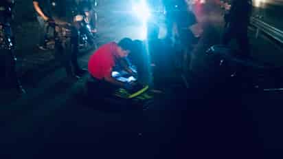 Motociclista pierde el pie izquierdo tras sufrir aparatoso accidente en Ramos Arizpe
