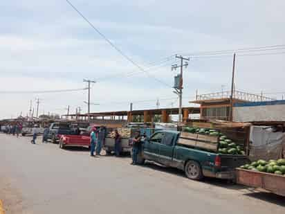 Los productores de Matamoros y Viesca estuvieron varias horas en fila para que les recibieran la fruta. (EL SIGLO DE TORREÓN)