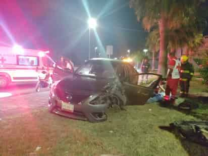 El accidente ocurrió donde se unen el Periferico con carretera Torreón- Matamoros. (EL SIGLO DE TORREÓN)