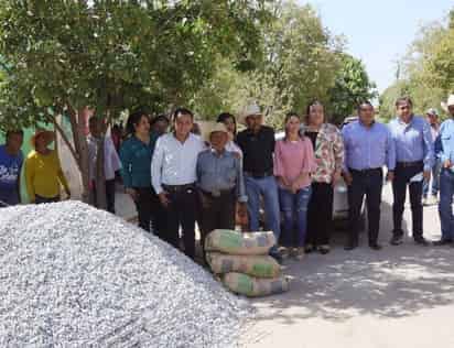 La inversión fue de 18 mil pesos en material de construcción.