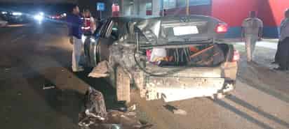 Dos automóviles sufrieron un fuerte choque a la altura del ejido Jaboncillo de Francisco I. Madero; hubo tres lesionados.