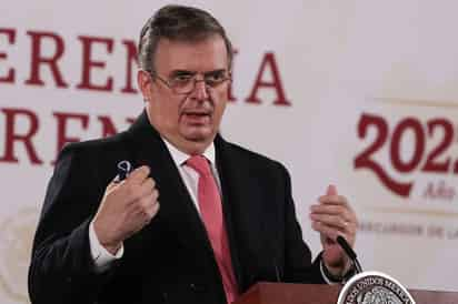 Canciller Marcelo Ebrard. (EL UNIVERSAL)