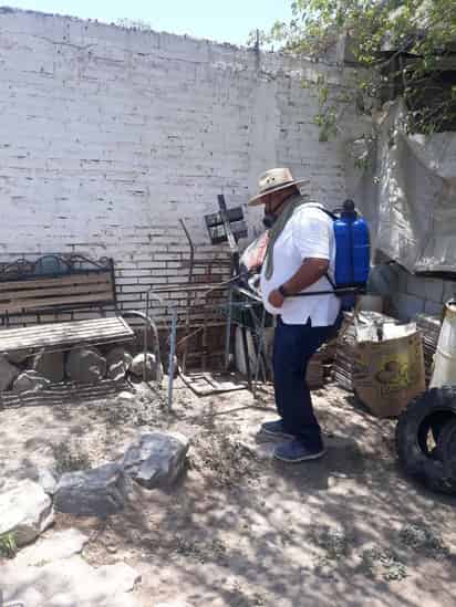 Personal de Prevención Social está visitando domicilios particulares para realizar acciones contra las garrapatas. (EL SIGLO DE TORREÓN)