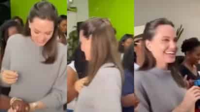 VIDEO: Angelina Jolie se hace viral tras fracasar en su intento por bailar